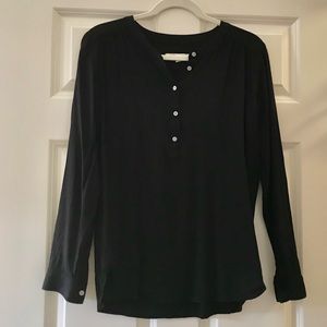 Long sleeve 3/4 button up blouse